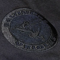 Men's Mitchell & Ness  Black Baltimore Orioles Phantom Fleece Crewneck Sweatshirt