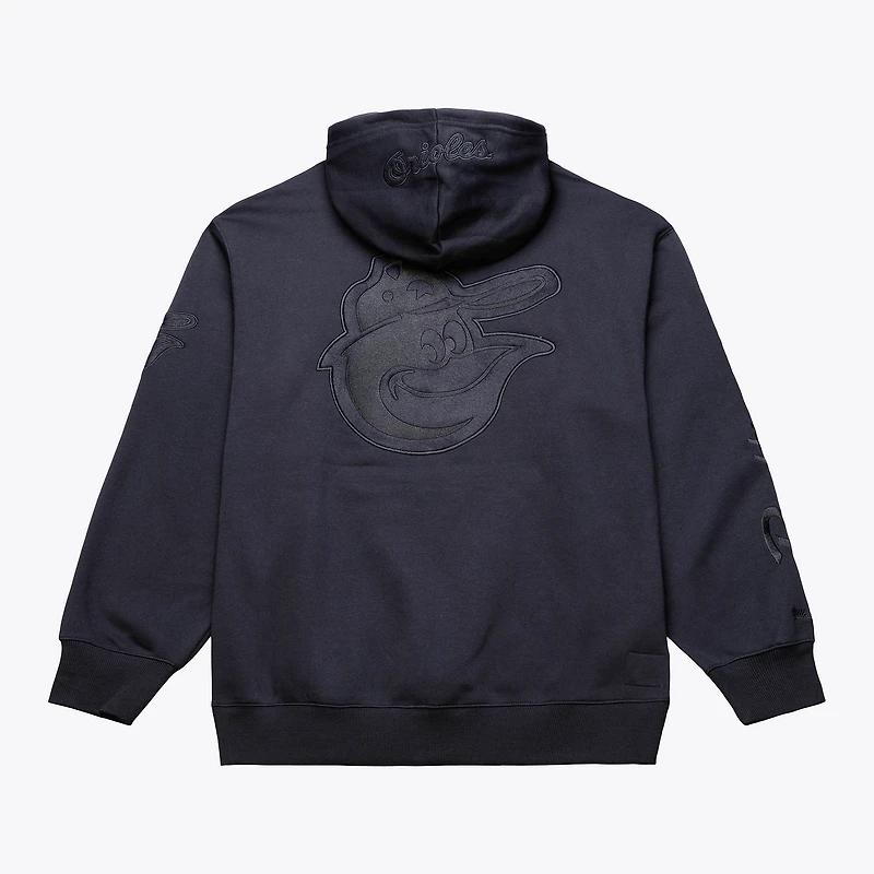 Sweat à capuche polaire Phantom noir Mitchell & Ness pour homme