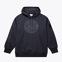 Sweat à capuche polaire Phantom noir Mitchell & Ness pour homme