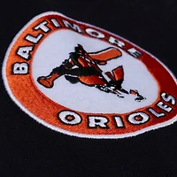 T-shirt Mitchell & Ness noir Baltimore Orioles Wild Pitch Ringer pour homme