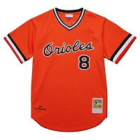 Men's Mitchell & Ness Cal Ripken Jr. Orange Baltimore Orioles 2001 Cooperstown Collection Authentic Throwback Jersey