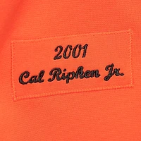 Men's Mitchell & Ness Cal Ripken Jr. Orange Baltimore Orioles 2001 Cooperstown Collection Authentic Throwback Jersey