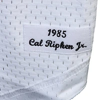Men's Mitchell & Ness Cal Ripken Jr. White Baltimore Orioles 1985 Authentic Cooperstown Collection Batting Practice Jersey