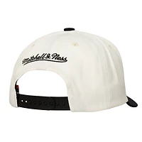 Casquette Mitchell & Ness crème Baltimore Orioles Coop Stretch-Snapback pour homme