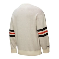 Pull rétro Mitchell & Ness pour homme, couleur crème, des Baltimore Orioles