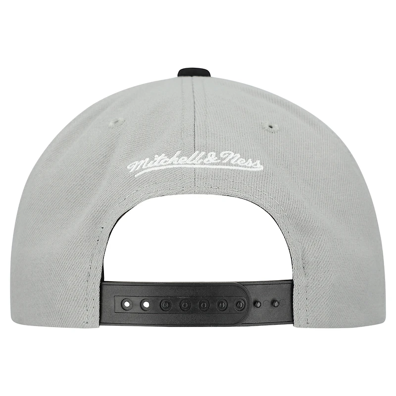 Casquette snapback basique Mitchell & Ness grise pour homme, collection Cooperstown, Baltimore Orioles