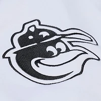 Sweat à capuche en polaire Mitchell & Ness blanc Baltimore Orioles Cooperstown Collection pour homme