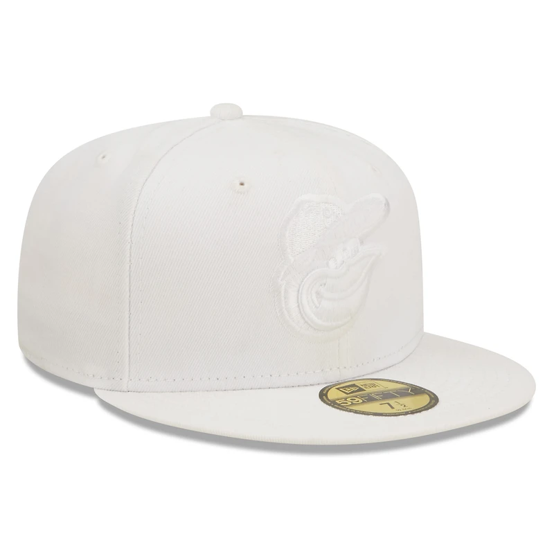 Casquette ajustée 59FIFTY Baltimore Orioles New Era pour homme, blanc sur