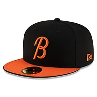 Casquette ajustée New Era 59FIFTY Authentic Collection pour homme, noire et orange, Baltimore Orioles
