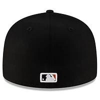 Men's New Era  Black/Orange Baltimore Orioles Authentic Collection 59FIFTY Fitted Hat