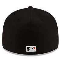 Men's New Era  Black/Orange Baltimore Orioles Authentic Collection Low Profile 59FIFTY Fitted Hat
