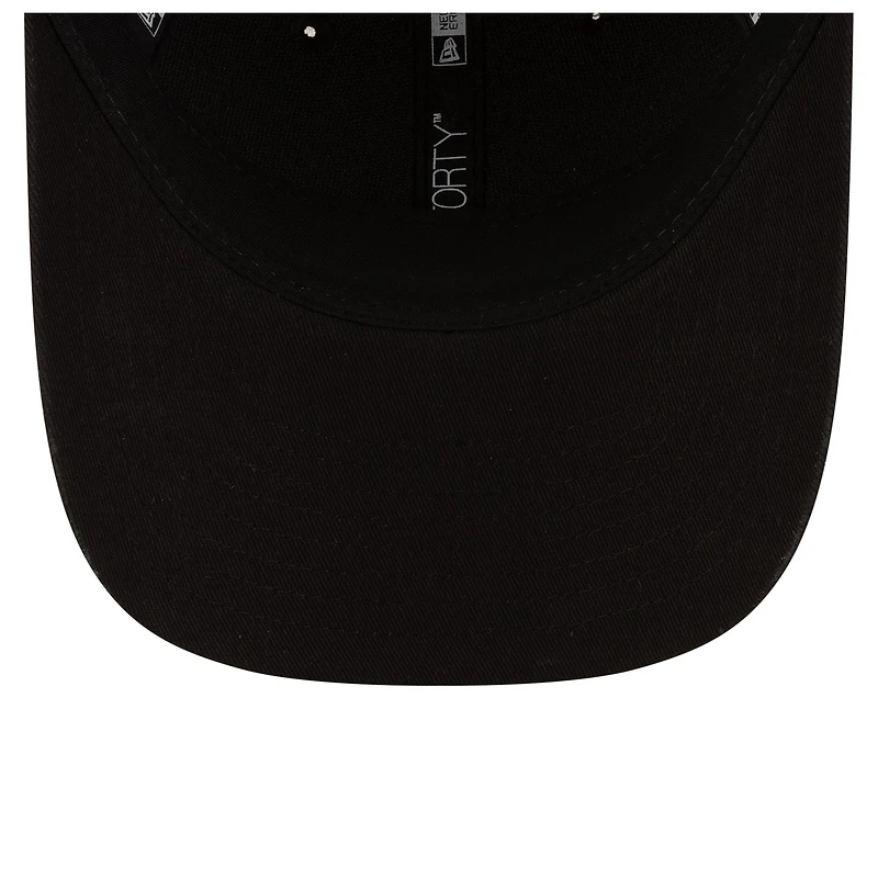 Men's New Era Black/Orange Baltimore Orioles Player Replica 9FORTY Adjustable Hat