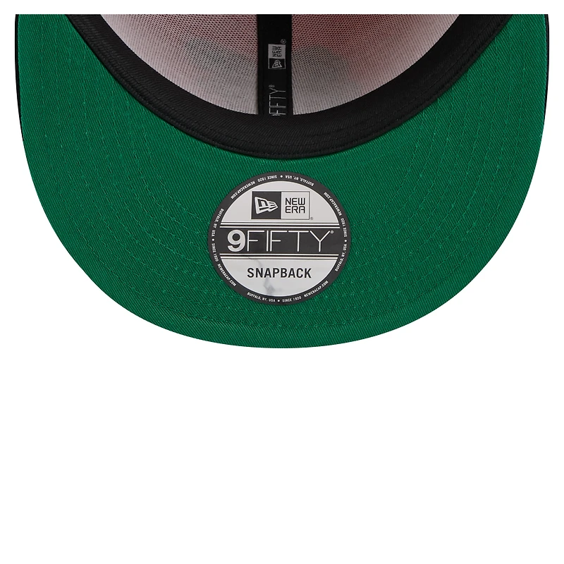 Casquette snapback en velours côtelé noir/orange New Era pour homme des Baltimore Orioles