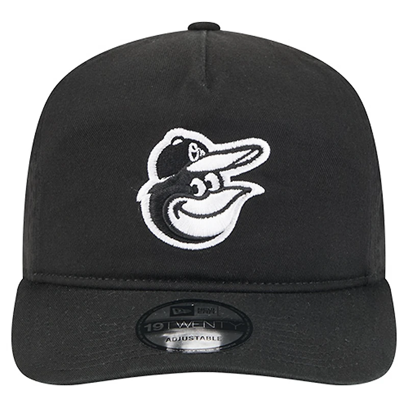 Casquette ajustable New Era 19TWENTY noire/blanche pour homme des Orioles de Baltimore