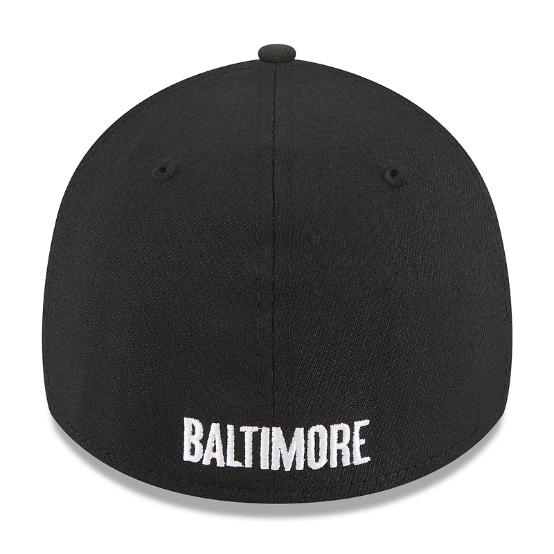 Casquette New Era 39THIRTY Flex City Connect 2023 des Baltimore Orioles pour homme, noire
