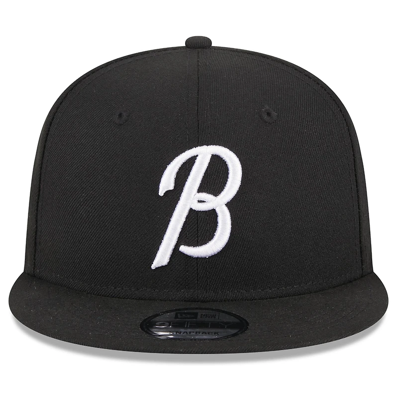 Men's New Era  Black Baltimore Orioles 2023 City Connect 9FIFTY Snapback Adjustable Hat