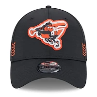 Men's New Era Black Baltimore Orioles 2024 Clubhouse 39THIRTY Flex Hat