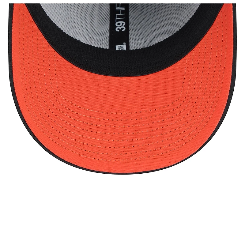 Men's New Era Black Baltimore Orioles 2024 Clubhouse 39THIRTY Flex Hat