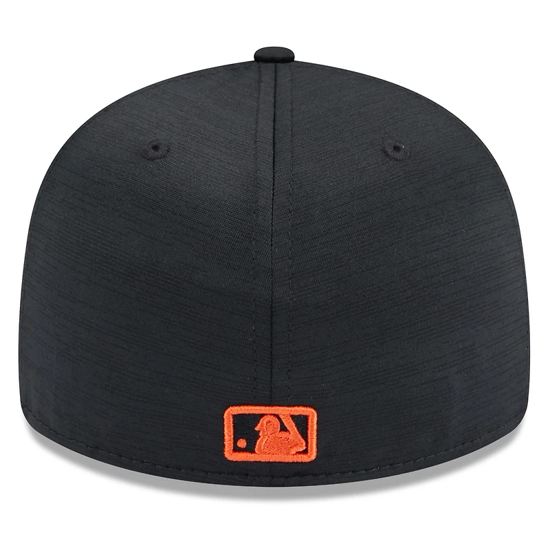 Men's New Era  Black Baltimore Orioles 2024 Clubhouse Low Profile 59FIFTY Fitted Hat