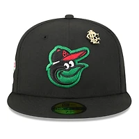Men's New Era  Black Baltimore Orioles 2025 Big League Chew 59FIFTY Fitted Hat