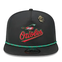 Casquette snapback New Era noire pour homme Baltimore Orioles 2025 Big League Chew Golfer