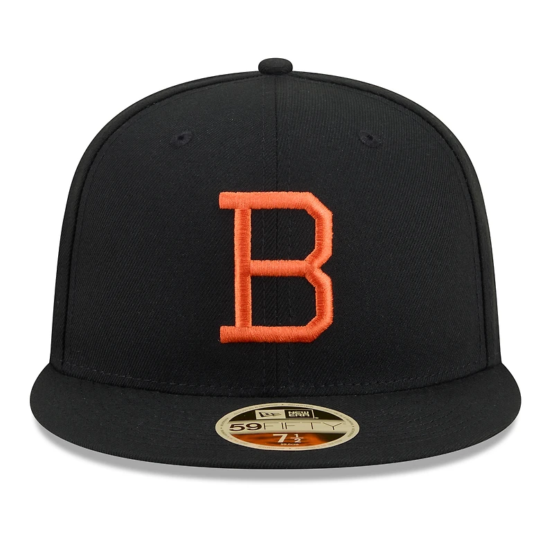 Casquette ajustée New Era noire pour homme Baltimore Orioles 2026, Temple de la renommée du baseball 59FIFTY