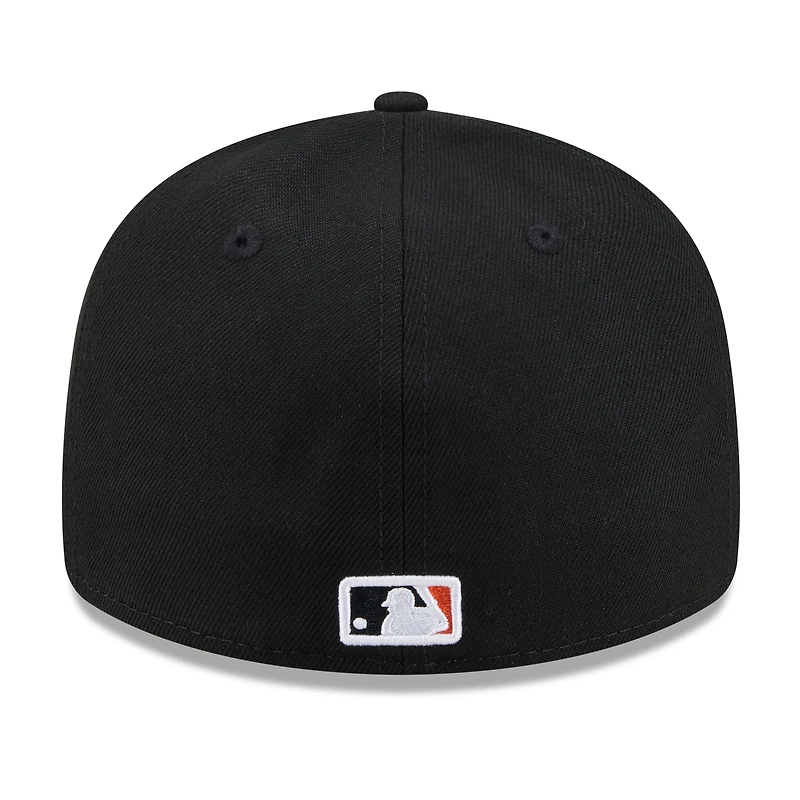 Casquette ajustée New Era noire pour homme Baltimore Orioles 2026, Temple de la renommée du baseball 59FIFTY à profil bas