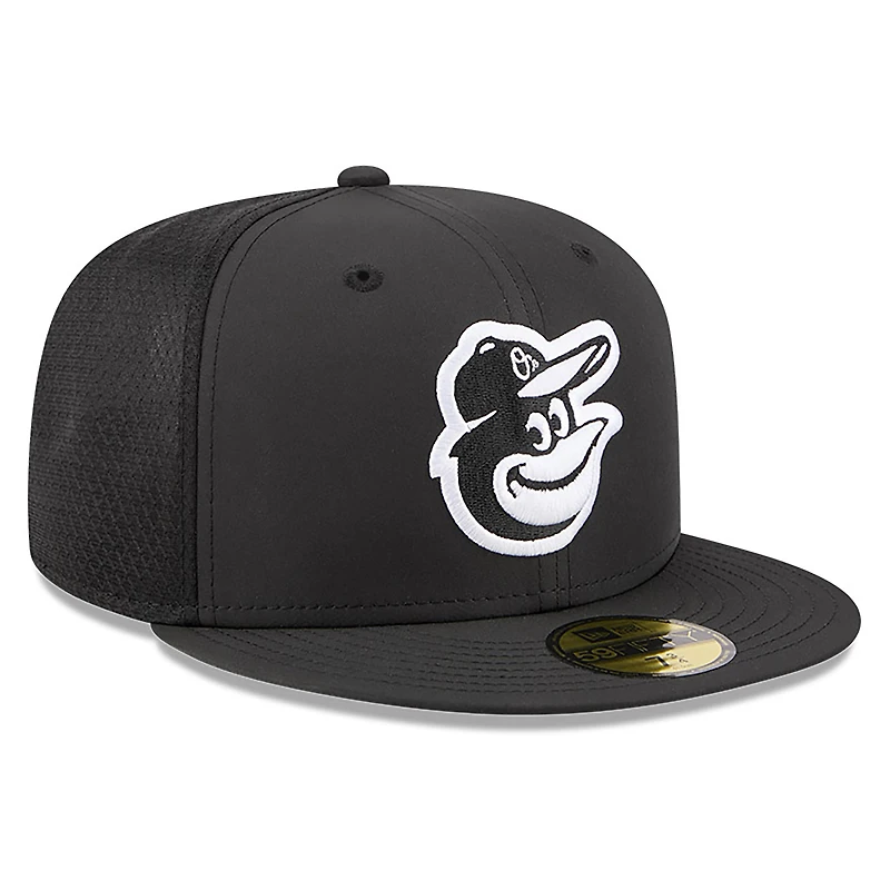 Casquette ajustée New Era noire Baltimore Orioles 2026 pour homme, modèle 59FIFTY.