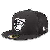 Men's New Era Black Baltimore Orioles 2026 Batting Practice 59FIFTY Fitted Hat