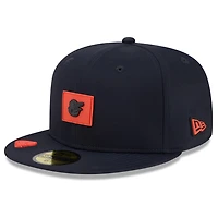 Casquette ajustée New Era Baltimore Orioles 2026 Clubhouse 59FIFTY noire pour homme
