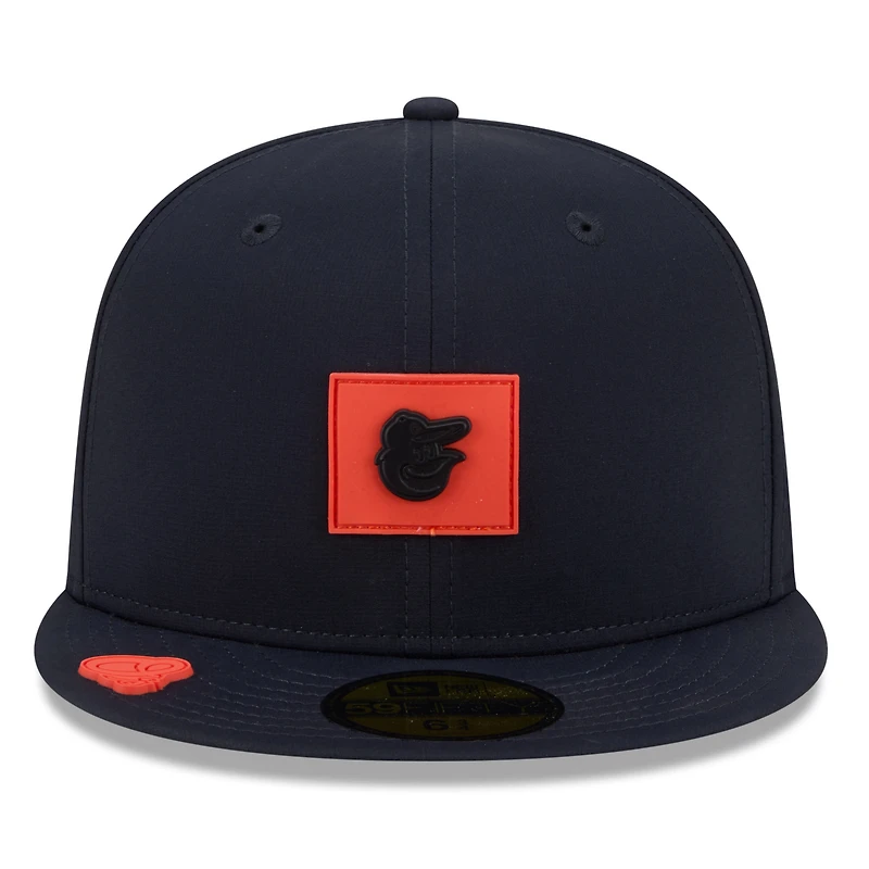 Casquette ajustée New Era Baltimore Orioles 2026 Clubhouse 59FIFTY noire pour homme
