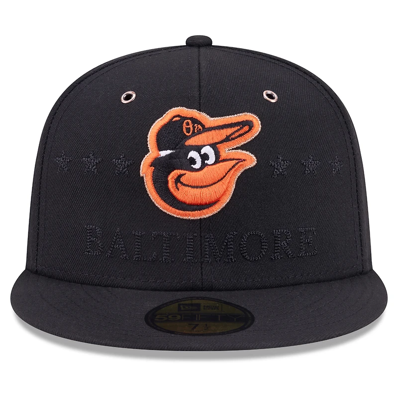 Men's New Era Black Baltimore Orioles 2026 MLB All-Star Game 59FIFTY Fitted Hat