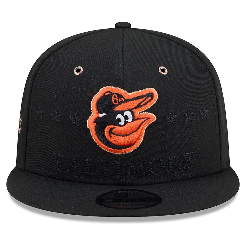 Men's New Era Black Baltimore Orioles 2026 MLB All-Star Game 9FIFTY Snapback Hat