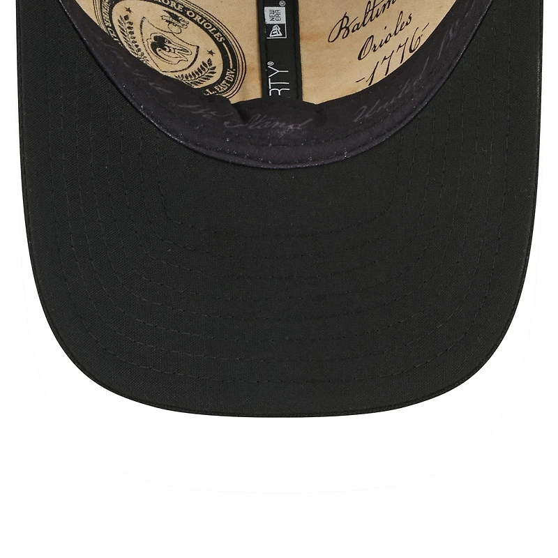 Casquette ajustable New Era noire pour homme, Baltimore Orioles, match des étoiles de la MLB 2026, modèle 9FORTY