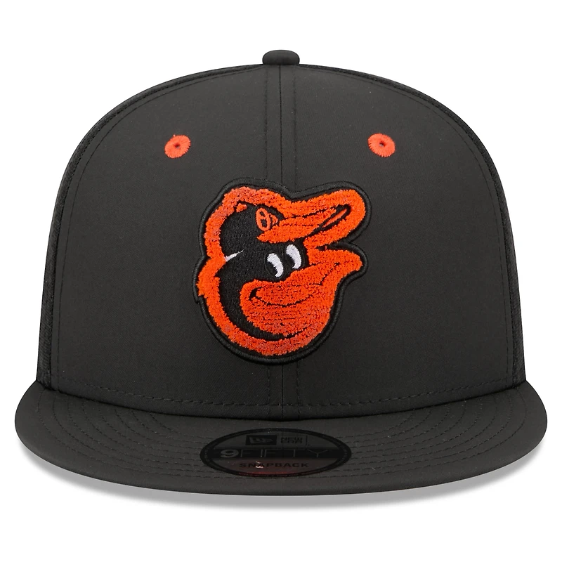 Casquette snapback New Era noire pour homme, édition spéciale Baltimore Orioles 2026 MLB All-Star Game 9FIFTY