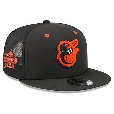 Men's New Era Black Baltimore Orioles 2026 MLB All-Star Game Workout 9FIFTY Snapback Hat