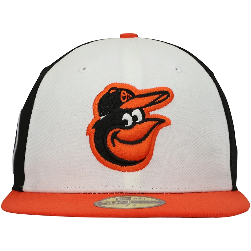 Casquette ajustée New Era Baltimore Orioles 11 Memorial Side Patch 59FIFTY pour homme