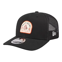 Men's New Era Black Baltimore Orioles Alternate Logo Contest 9SEVENTY Adjustable Trucker Hat