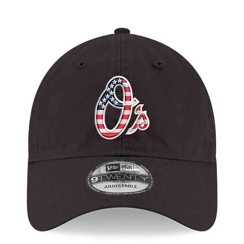 Men's New Era Black Baltimore Orioles America 250 9TWENTY Adjustable Hat