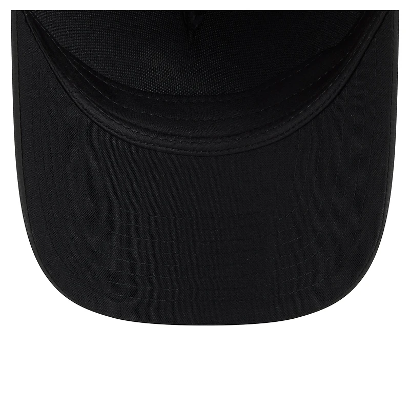 Casquette trucker New Era 9FORTY noire pour homme, avec logo Baltimore Orioles, couronne M et monture en A.