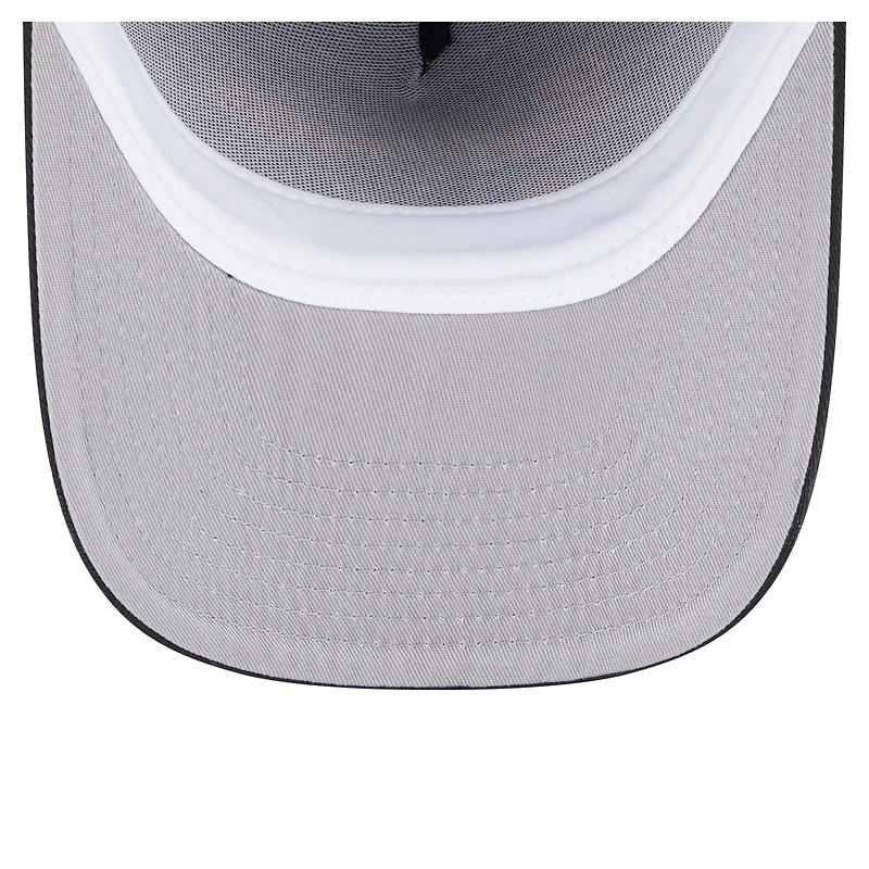 Men's New Era Black Baltimore Orioles Chainstitch 9FIFTY A-Frame Snapback Hat