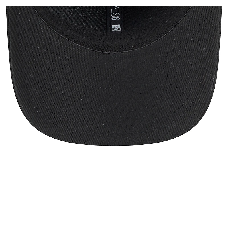 Casquette extensible à bouton-pression New Era 9SEVENTY noire avec écusson circulaire des Orioles de Baltimore pour homme