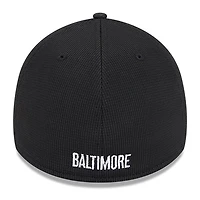 Men's New Era Black Baltimore Orioles City Connect Batting Practice 39THIRTY Flex Hat