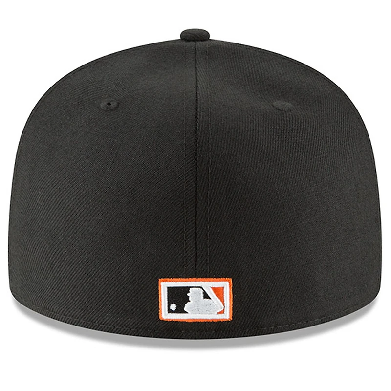 Casquette ajustée 59FIFTY en laine noire de la collection Baltimore Orioles Cooperstown New Era pour homme