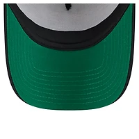 Casquette camionneur ajustable New Era 9FORTY A-Frame noire à effet usé pour homme des Orioles de Baltimore