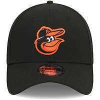 Men's New Era Black Baltimore Orioles Logo 39THIRTY Flex Hat