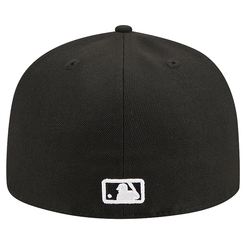 Casquette ajustée 59FIFTY noire avec logo des Orioles de Baltimore New Era pour hommes