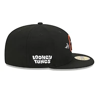 Casquette ajustée New Era 59FIFTY noire pour homme, motif Bugs Bunny et Looney Tunes des Orioles de Baltimore