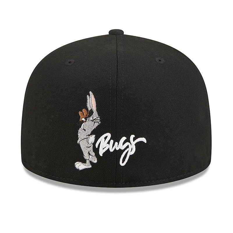 Casquette ajustée New Era 59FIFTY noire pour homme, motif Bugs Bunny et Looney Tunes des Orioles de Baltimore