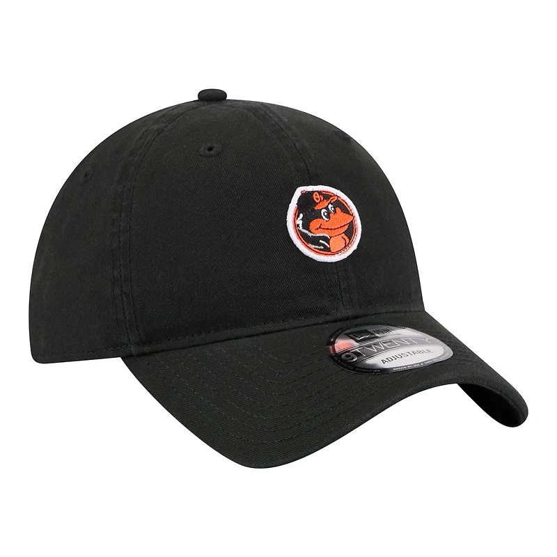 Men's New Era  Black Baltimore Orioles Mascot 9TWENTY Adjustable Hat